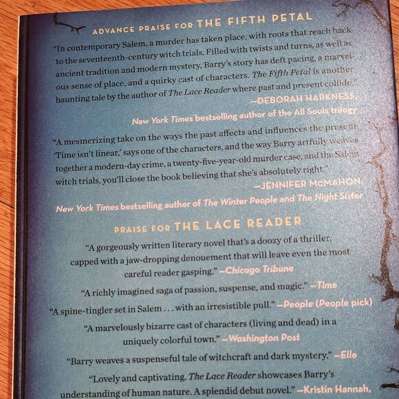 The Fifth Petal Brunonia Barry Paperback Fiction - Picture 12 of 14